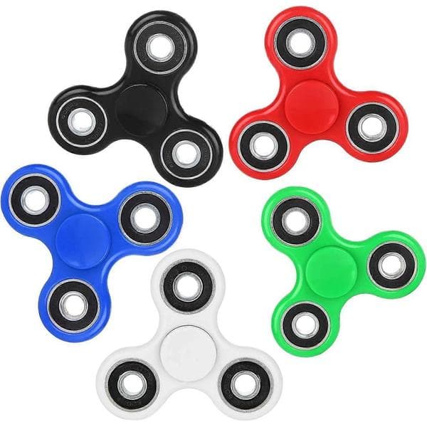 Fidget Spinners Leksaker 5-pack, Sensoriskt Hand Fidget Pack Bulk, Ångestleksaker Stressreducerare, Partyfavoriter för Barn och Vuxna