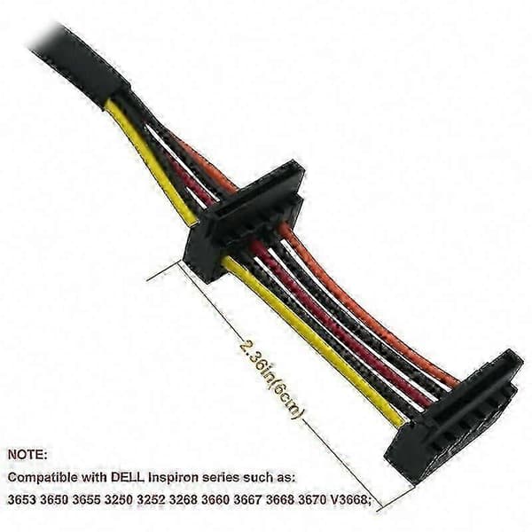SATA 15-benet til dobbelt Mini 6-benet ATX-strømadapterkabel til 3653 3650-serien HDD