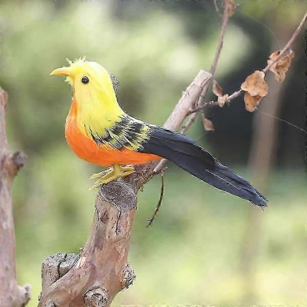 Naturtro mågereplika til haveudsmykning Yellow Bird
