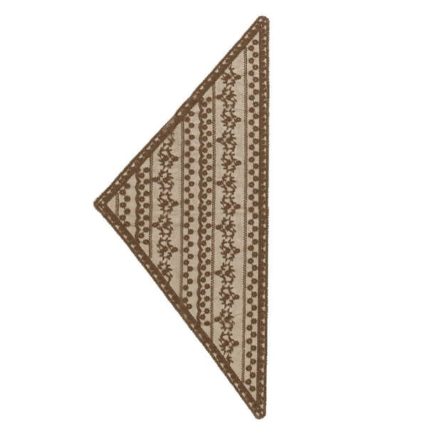 Pustende polyester bandana skjerf med blomstertrykk, hodeplagg, justerbart hodeplagg for sesonganledning, kaffe Coffee