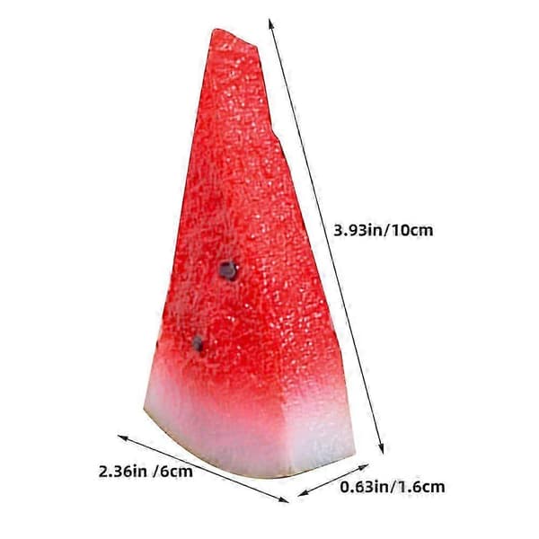 Falske vandmelonmodeller 3 stk. simuleringsvandmelonskiver til udstillingsdekoration