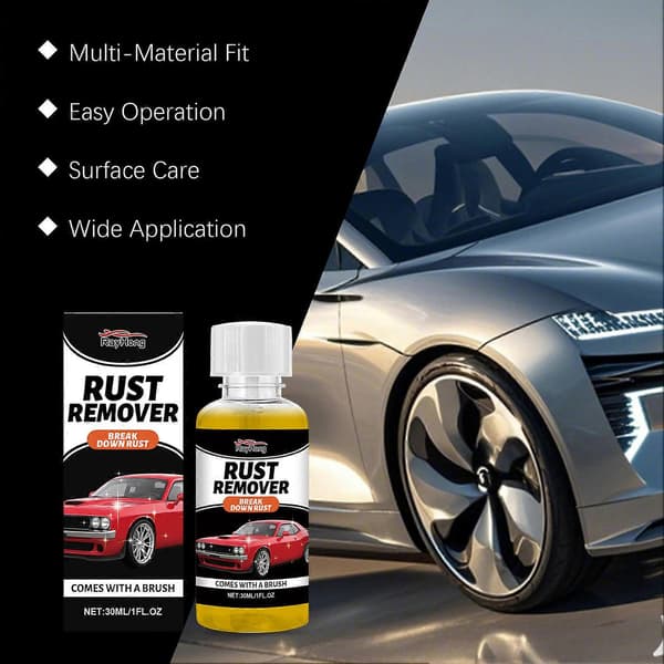 Rustfjerner til rustent metal Nem spray-on, ingen skrubning nødvendig. Vedligeholdelse af garageværksted 1
