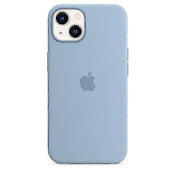 Blåt silikonecover med MagSafe til iPhone 13 Mini Blue Fog