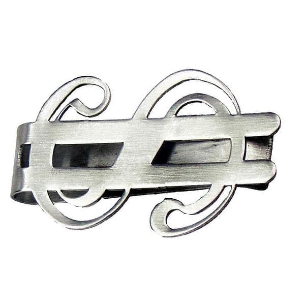 Slank Pengeclips Rustfrit Stål Seddelpung Clips Rejse Mænd 2 Stk. 4,3 * 2,7 cm Silver