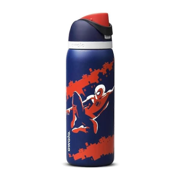 Owala Freesip 24/32oz Vandflaske Rustfrit Stål Blå Spider Man 32oz