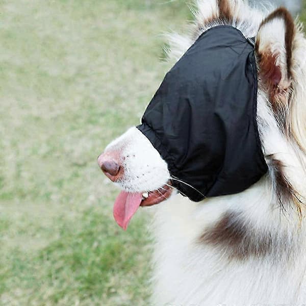 Thunder Cap For Dogs, Anti Car Sickness Dog Muzzle, Pet Eye Cover With Adjustable Size, Quick Release Buckle, 200 Characters, Soft Mesh Design