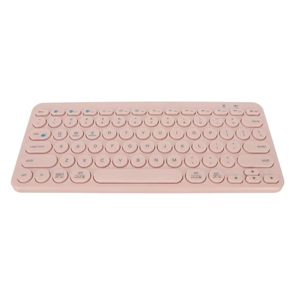 78-tasters trådløst Bluetooth 5.0 programmerbart ergonomisk tastatur til Windows iOS Android Pink