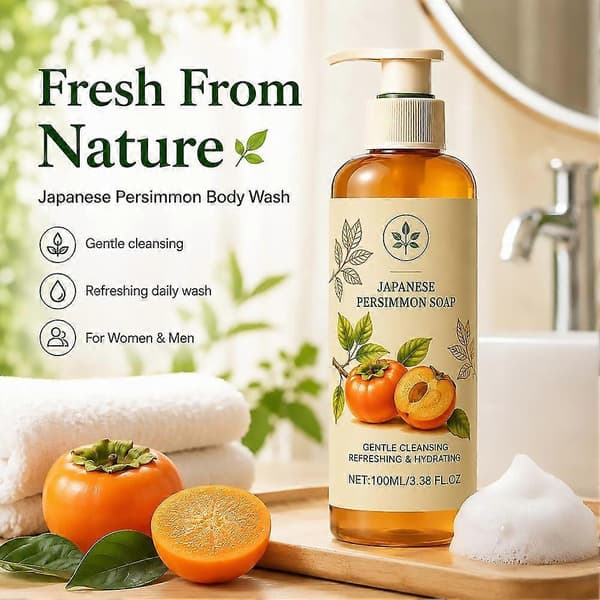 Kaki Deodoriserende Dusjkroppsvask - 100 ml / 3,38 fl.oz