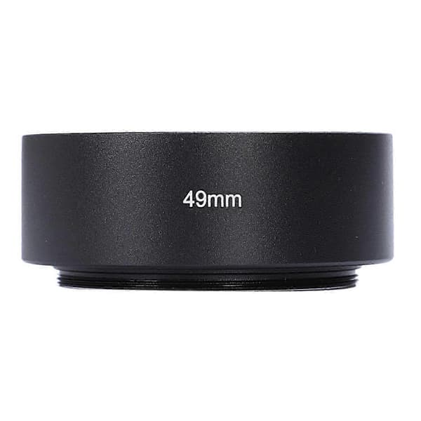 49mm Mount Standard Metall Objektivhette for black