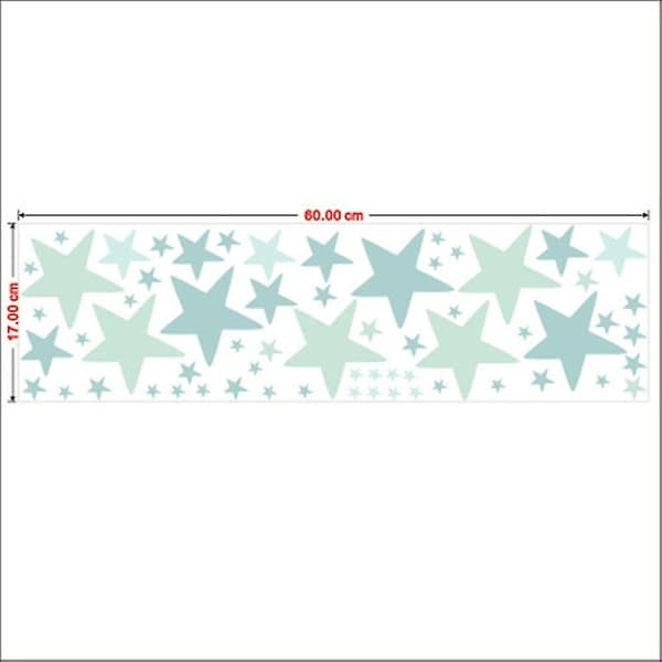 Stars Wall Decals Wall Stickers Removable Home Decor Easy to Peel (Style 3)