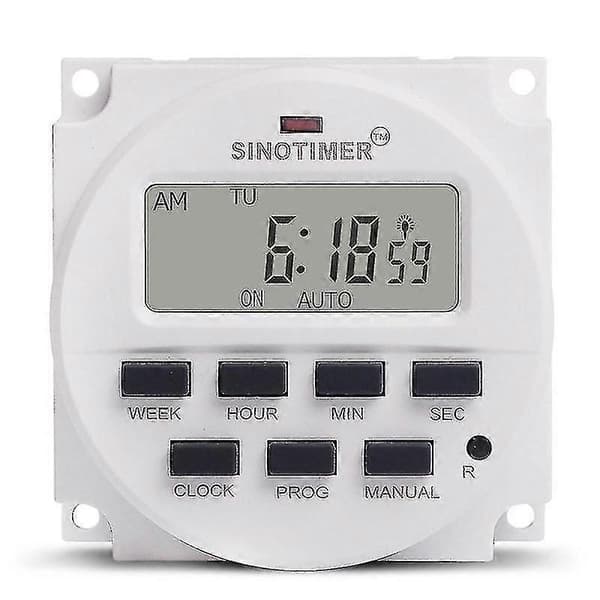 Sinotimer Tm618sh-1 1 Sekund Ugentlig Programmerbar Digital Timer Automatisk Tænd Sluk Mikrocompu