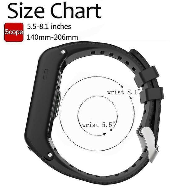 Silikone sportsarmbånd til Garmin Vivoactive HR Black