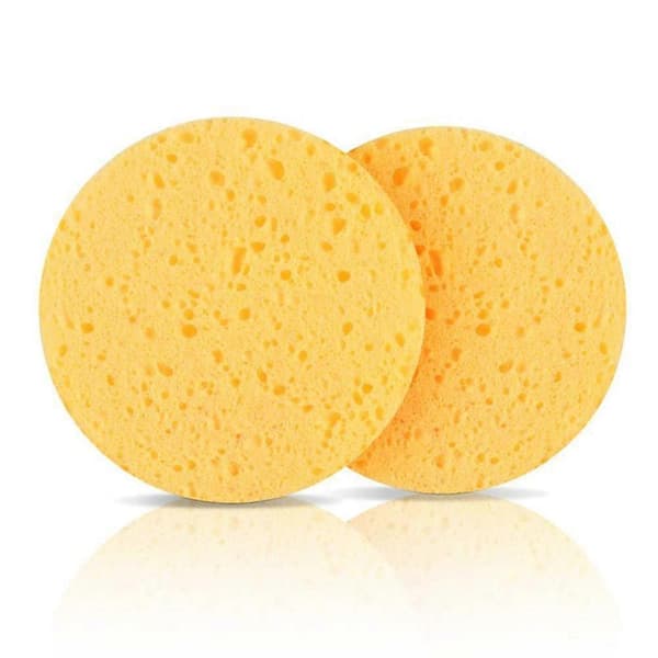 5 Ansigtsvamp Makeupfjernerpuder Genanvendelige til Dybderens (Gul)