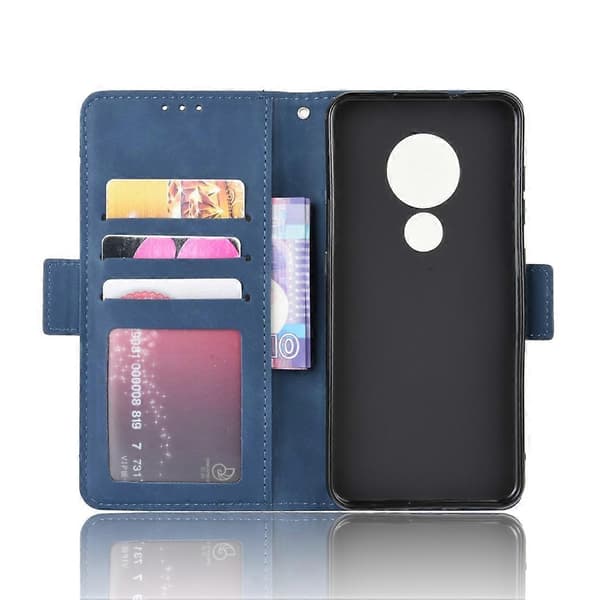 Plånboksfodral i läder för Nokia 7.2 / 6.2 Blue