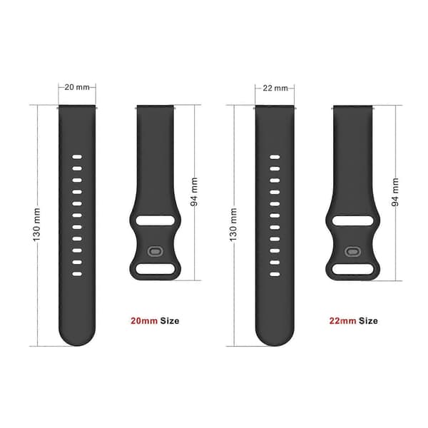 Til Amazfit GTS 2e silikone urrem Black