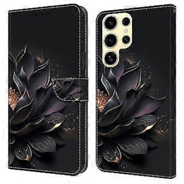 For Samsung Galaxy S25 Ultra Case Magnetic Closure 3D Pattern Leather Wallet Phone Case
