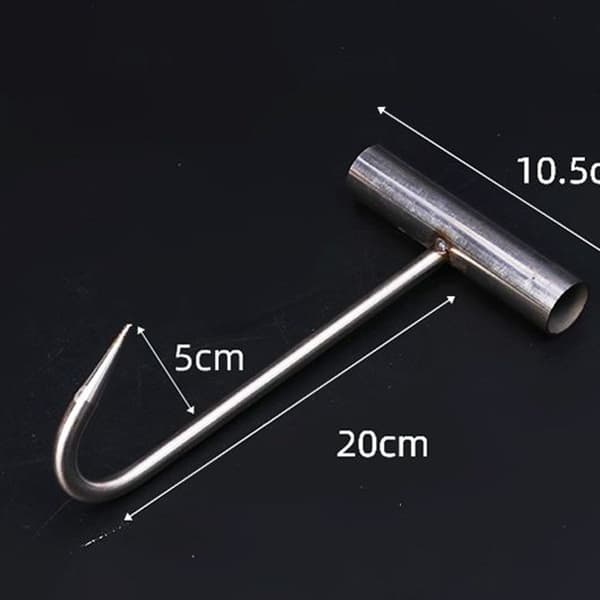 Meat Hook T-Bone Hook Hanger with Handle for Kitchen BBQ Grill Tool