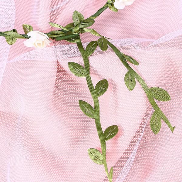 Blommig blomsterpannband Blomsterhårkrans för bröllopsevenemang