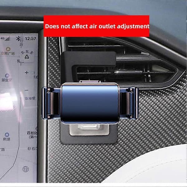 Til Tesla Model X 2016-2021 Model S 2014-2021 Biltelefonholder Speciel Fast Beslag Base Interiørtilbehør