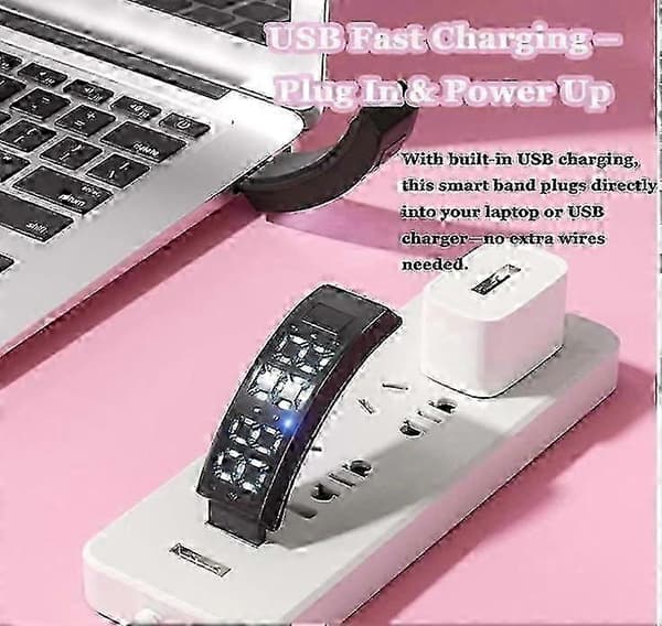Tyst Vibrationsväckarklocka, Fitsleeps Wake-Up Lösning White