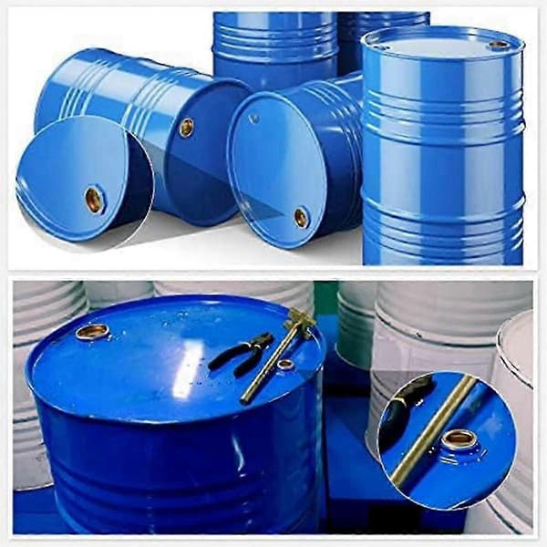 12-pack stålplugg för fat, 6 cm och 3 cm hålplugg, 55-gallons fatlock, metallpluggar med bs