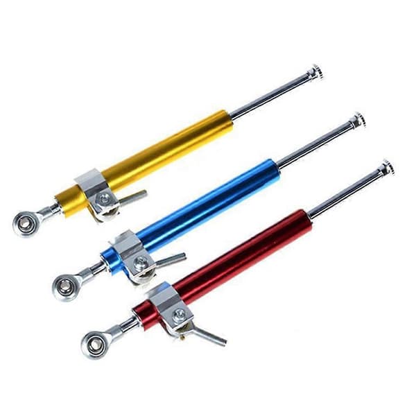 330MM Universal Motorsykkel Styredemper Stabilisator Demper-Styrestøtdemper Retningssikkerhetskontroll Blue