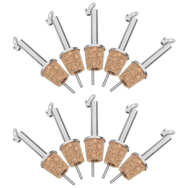 Olivenoljeflaske Tut i Rustfritt Stål Bartenderutstyr for Profesjonelle Bartendere Sølv Hellkontroll 10 Stk 9.00X2.50X2.50CM Silver