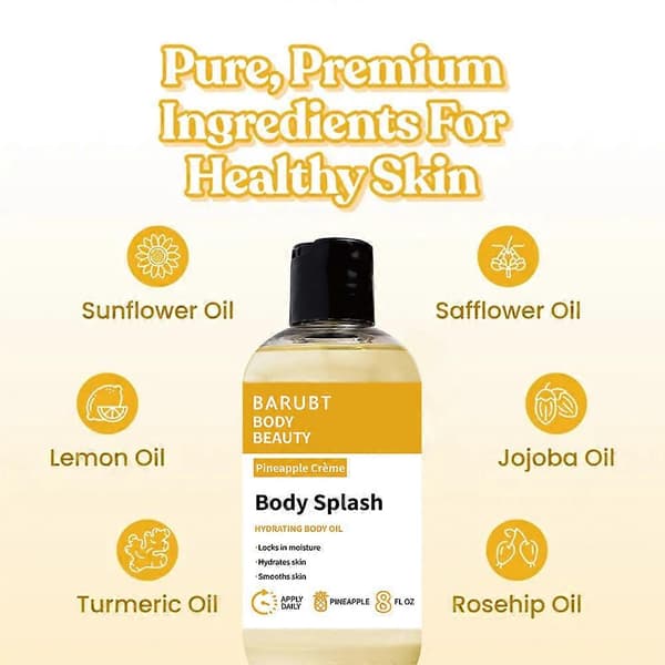 Body Splash Kosteuttava Vartaloöljy (Ananaskerma) - Kosteuttava, Ei-rasvainen iholle Pineapple
