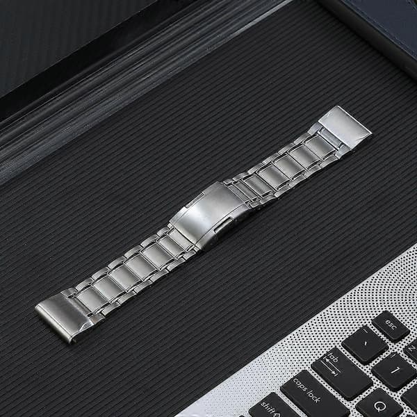 Titanium stålreim for Garmin Forerunner 965/955/945/935 Silver