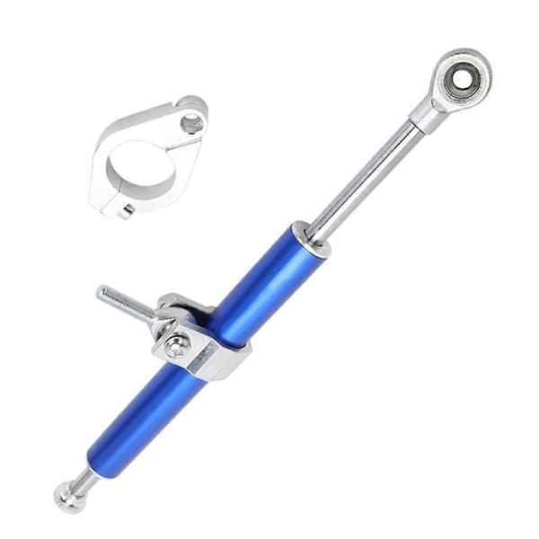330MM Universal Motorsykkel Styredemper Stabilisator Demper-Styrestøtdemper Retningssikkerhetskontroll Blue