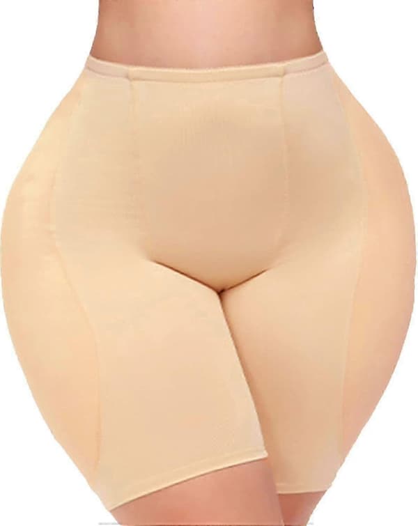 Butt- og hofteforbedrende shapewear med hoftepuder til kvinder Nude Large
