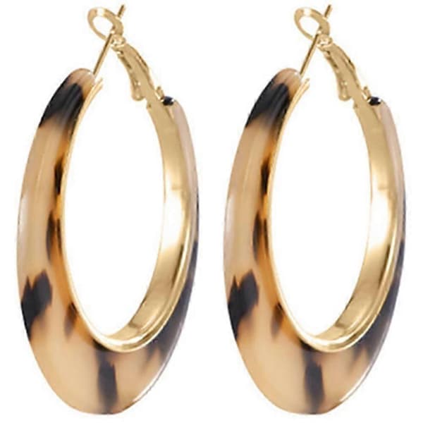 Leopard Circle Øredobber Dame Øredobber for Kvinner 1Par Lett Design Ny Ankomst S07