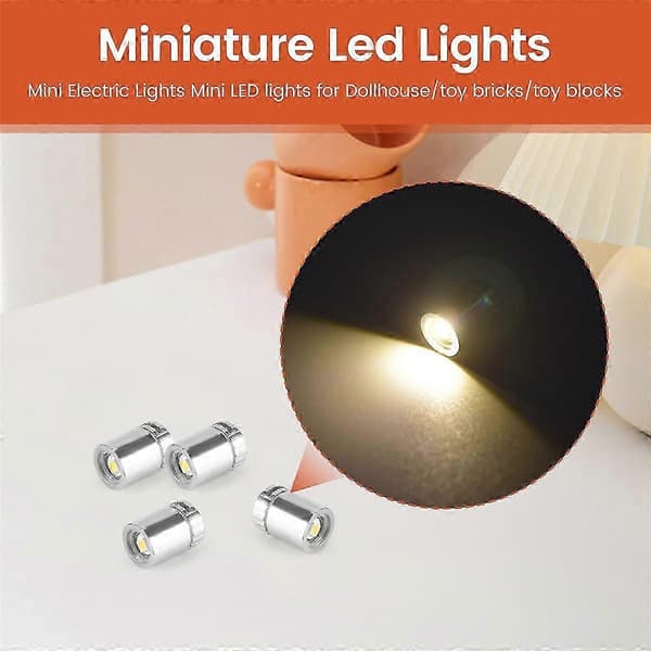 30 stk. Miniature LED-lys, Små lys til håndarbejde, Mini LED-lys, Miniaturelys til legetøjsbrikker B
