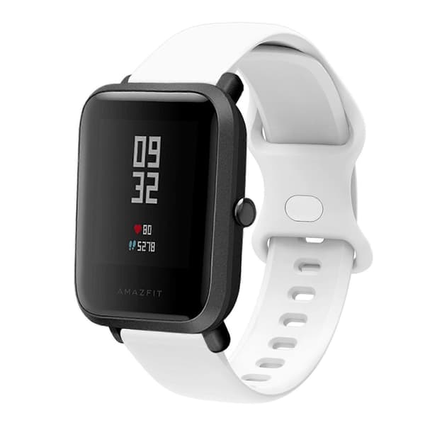 Til Amazfit GTS 2e silikone urrem White