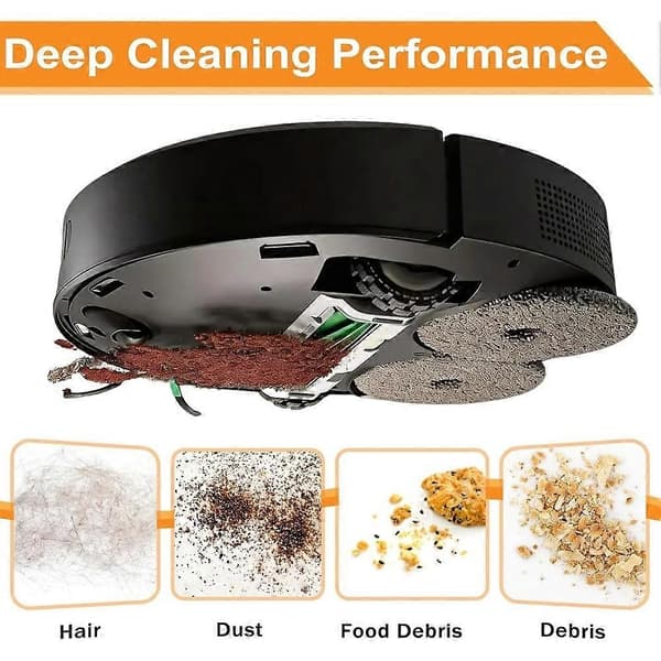 4-pak multi-overflade gummibørster til IRobot Roomba Plus 405/505/507 Combo & 205 DustCompactor Vac