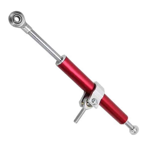 330MM Universal Motorsykkel Styredemper Stabilisator Demper-Styrestøtdemper Retningssikkerhetskontroll Red