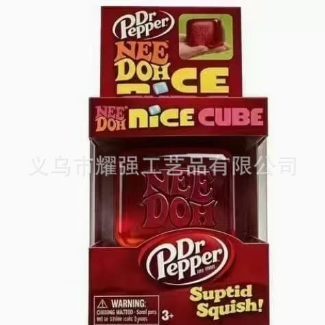 Schylling Needoh Nice Cube sensorisk leke, stresslindrende blokk, klem, lindre stress, puslespill og slipp blått vannBlå vanndråpe