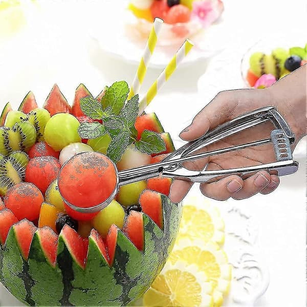 Cookie Ice Cream Scoop, melon Scoop 18/8 rustfrit stål med aftrækker Cupcake