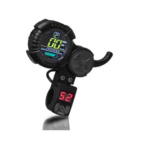 Elektrisk løbehjul Display Trigger LED-accelerator og NFC-kort til VSETT 8 8+ 9 9+ til ZERO 8Sort szrh27 0.5 5