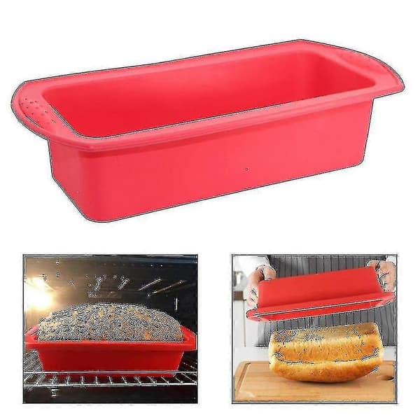 2 stk. non-stick silikonbrødform - Enkel utløsning silikonbakeform 2025