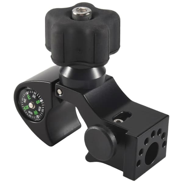 Quick Release Stangklemme med Kompas & Dataopsamlerholder, GPS, TOTALSTATION TSC3 Black