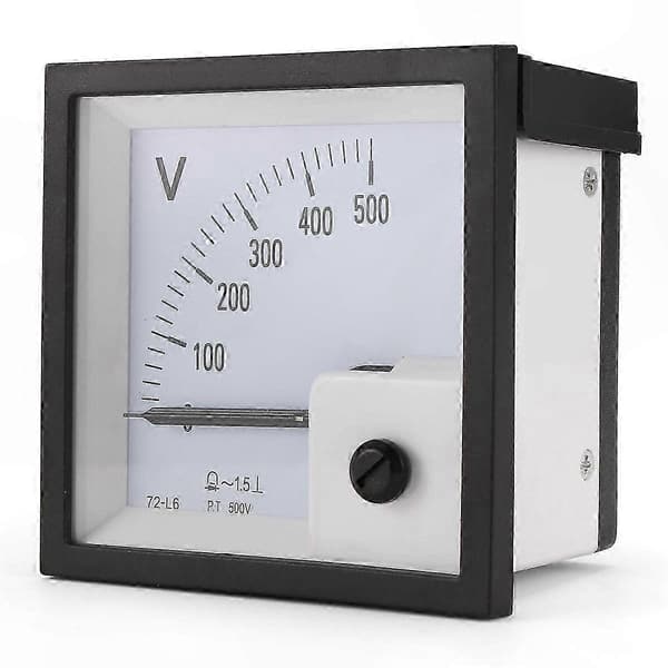 Analog Voltmeter 500V Pekerstil Spenningsmåleverktøy for Elektrisk Overvåking 500V