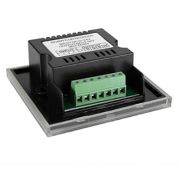 Vægmonteret RGBW LED Touch Panel Controller Lysdæmper 8.6x8.6cm Sort 2025