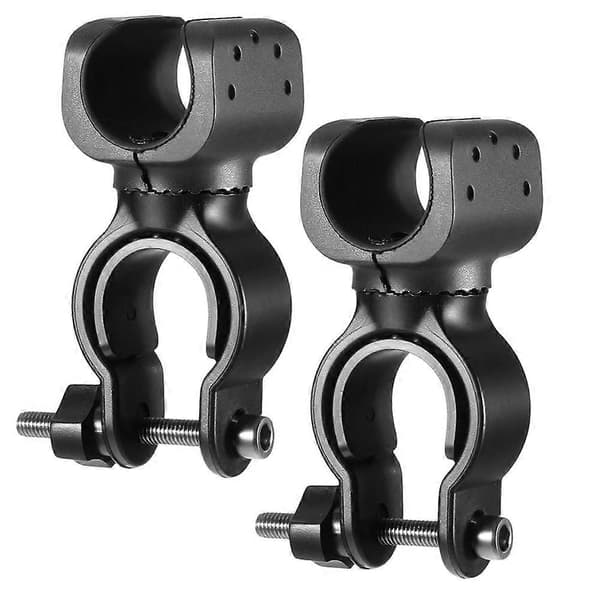2 stk. stokkeholder til rollator kørestol rollator universal stokkeholder tilbehør rollator tilbehør Black
