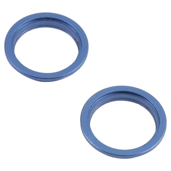 2 st bakre kamera metall yttre skyddsring för iPhone 13 Blue