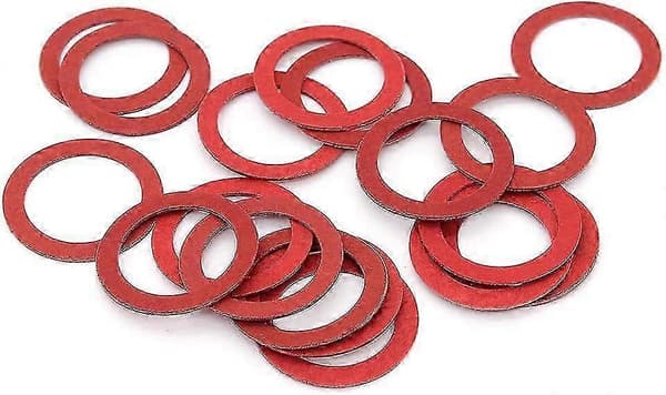 600 stk. rød stålpapirfiber flat skivepakning