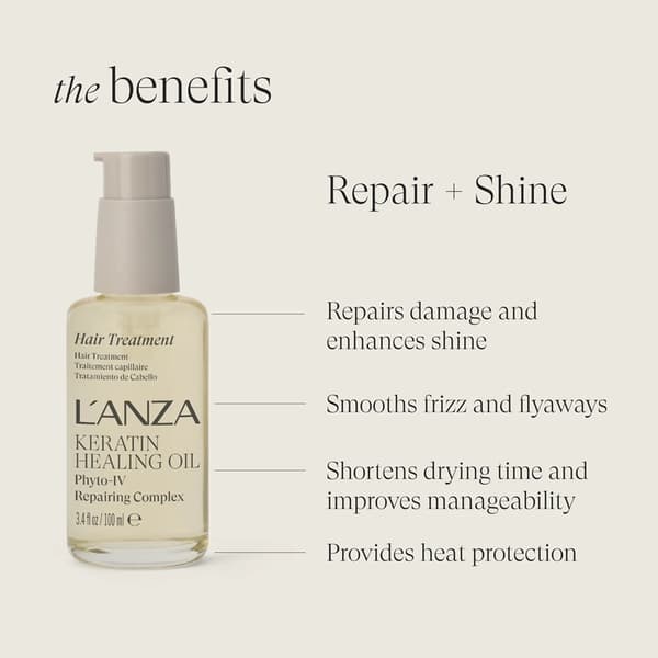 L'anza Keratin Healing Oil Hårbehandling 100ml grå gray