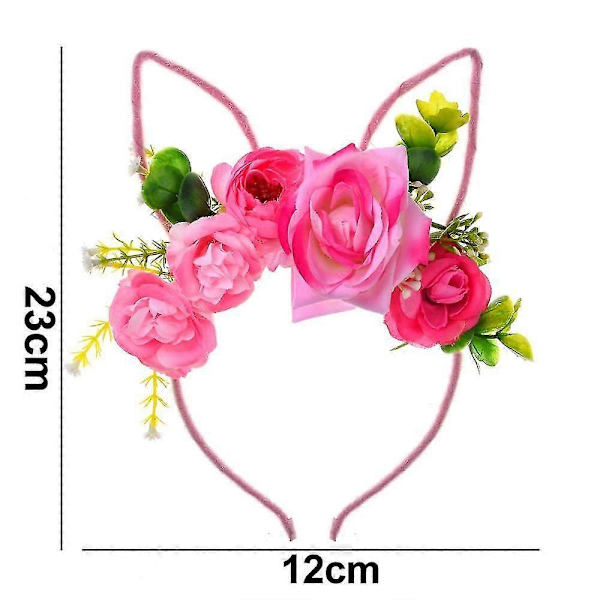 Påskehareørehodebånd med blomsterhodeplagg for kvinner og jenter, 2269 shape5