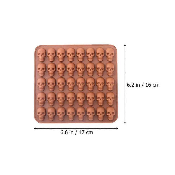1 sæt Halloween Kranie Cookie Form Bage Cookie Form Silikone Slik Form med Pipette