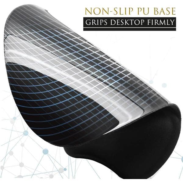 Ergonomisk musematte med håndleddsstøtte Gel musematte med håndledd